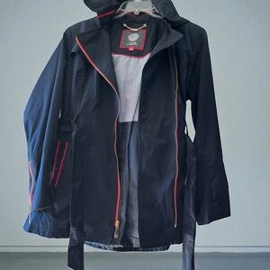 Women’s Vince Camuto Hooded Jacket with Red Accents SIZE LG